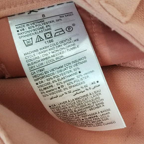 Old Navy Harper Mid Rise Blush or Paper Roses - Picture 3 of 4